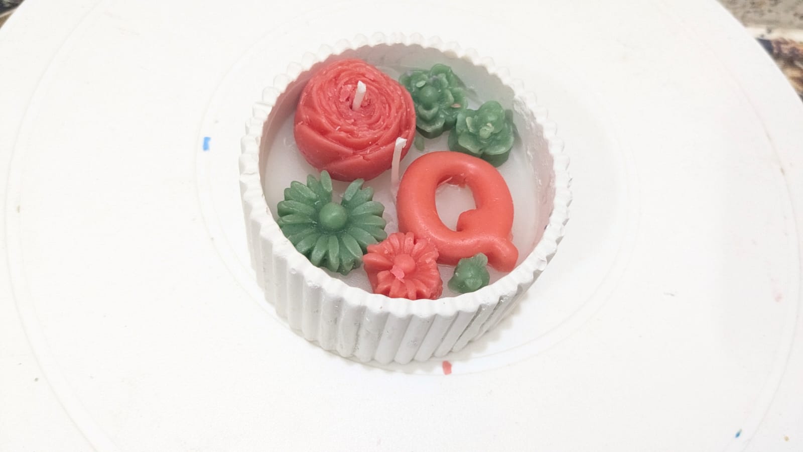 Mini Floral Wax Melt Cups image 2