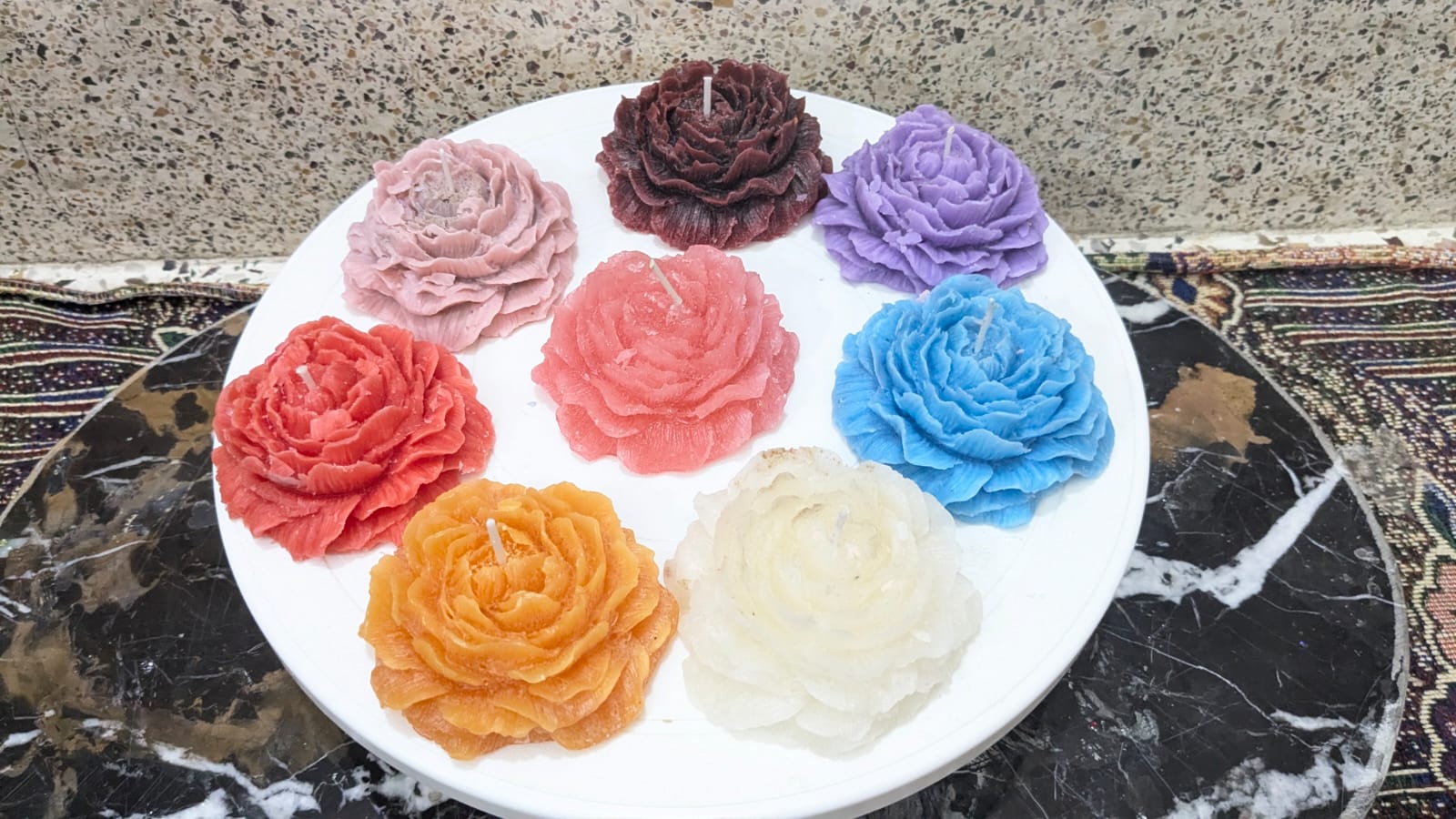 Floral Peony Candle image 2